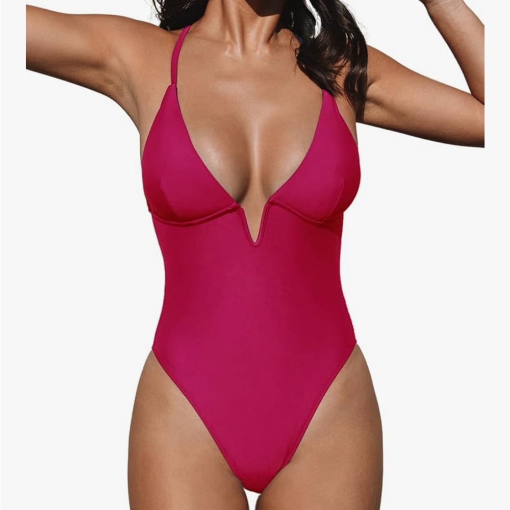 Cupshe Pink One Piece Swimsuit